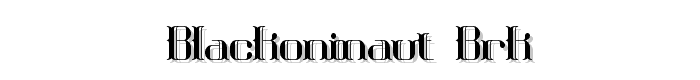 Blackoninaut BRK font